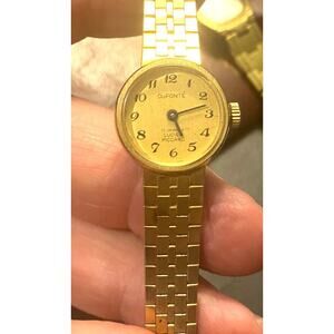 VTG Women's DuFonte Lucien Picarrd Watch, Manual 17 Jewels, Adjustable Band
